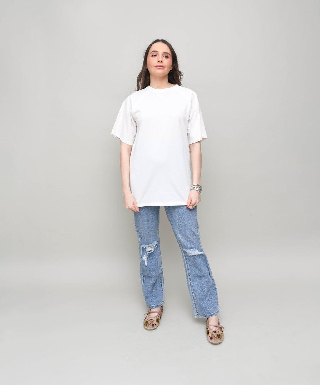 OVERSIZE NURSING T-SHIRT WHITE