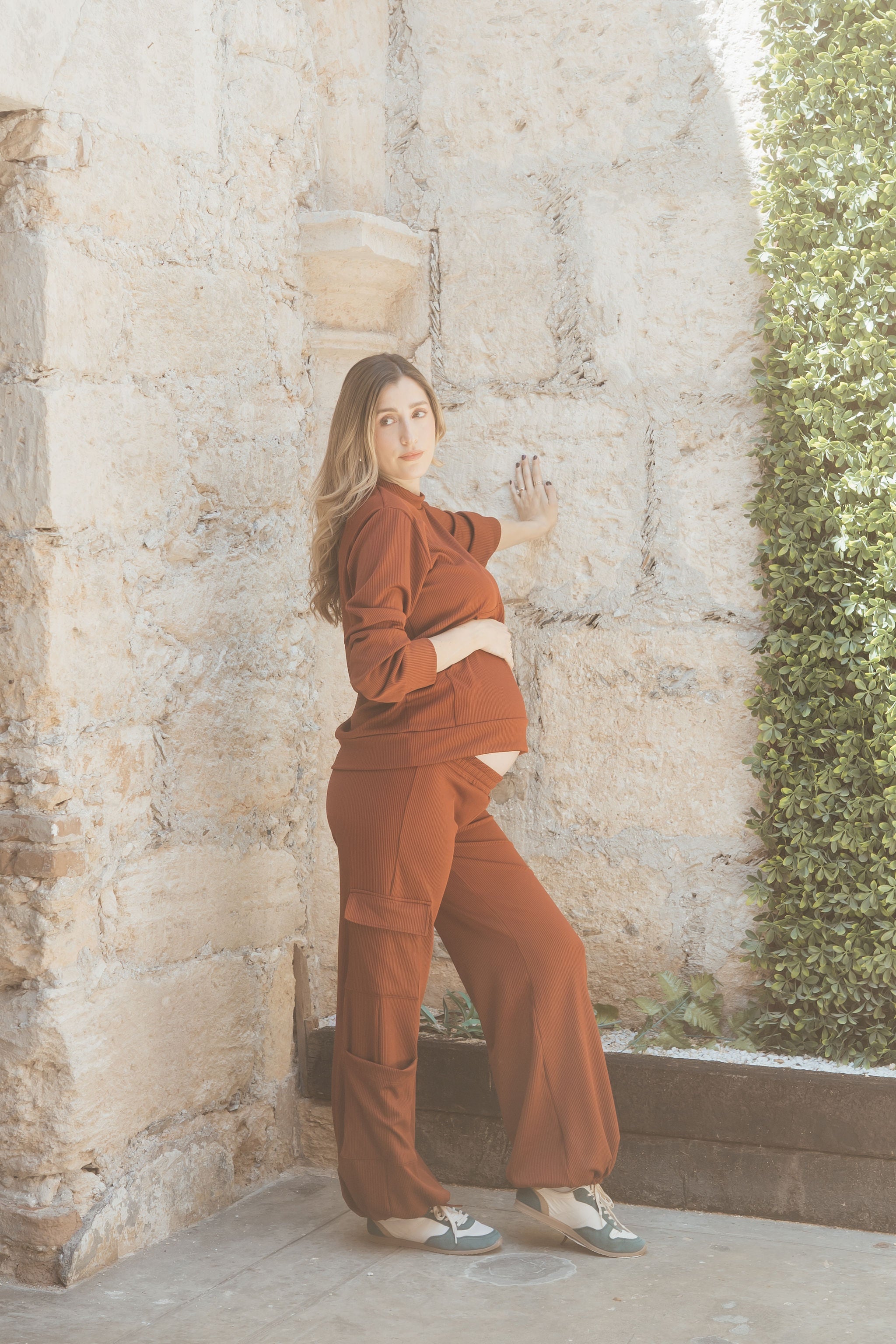 CARGO LONG SLEEVE SET CINNAMON