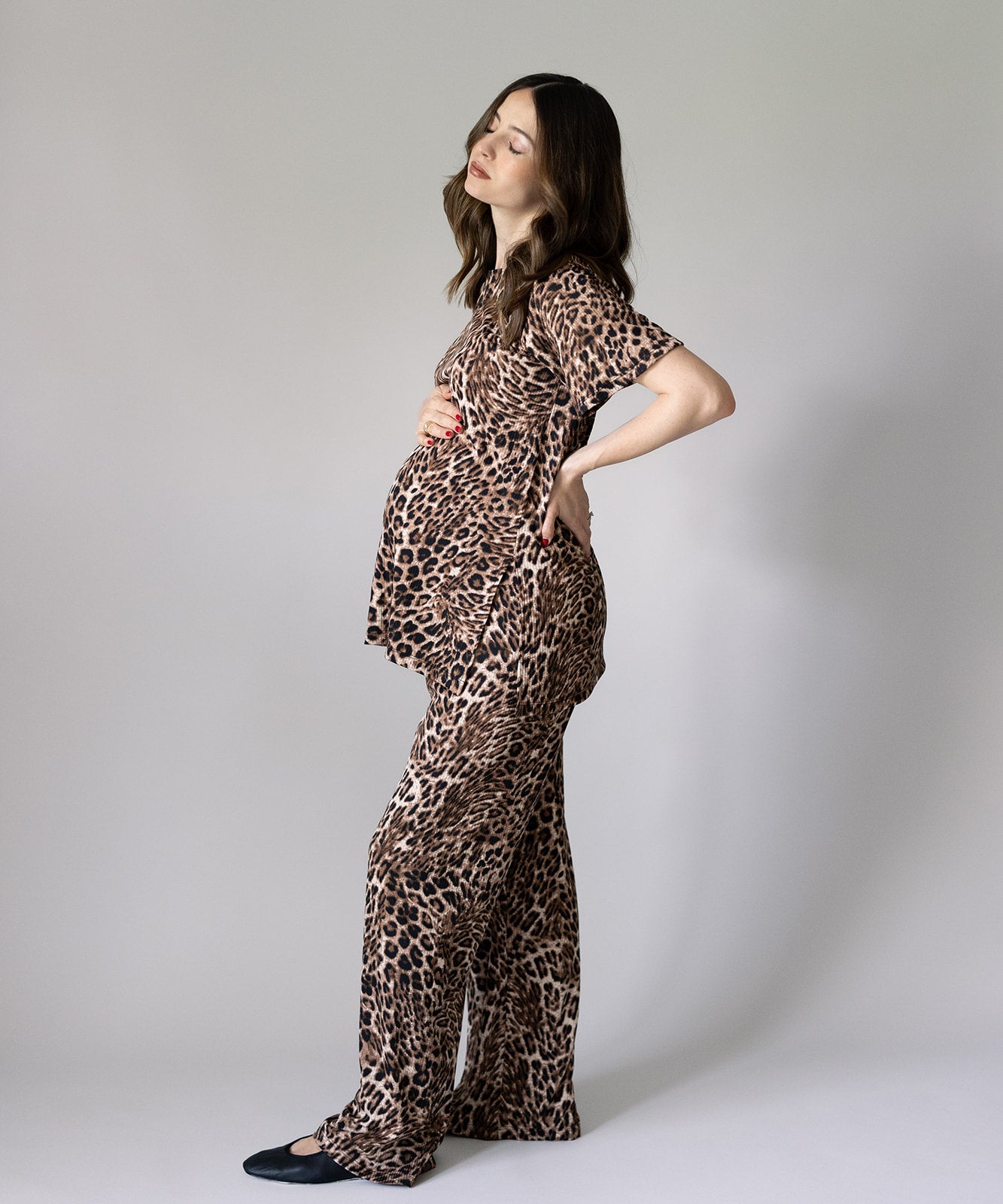 CHIC SHORT SLEEVE SET PRINT