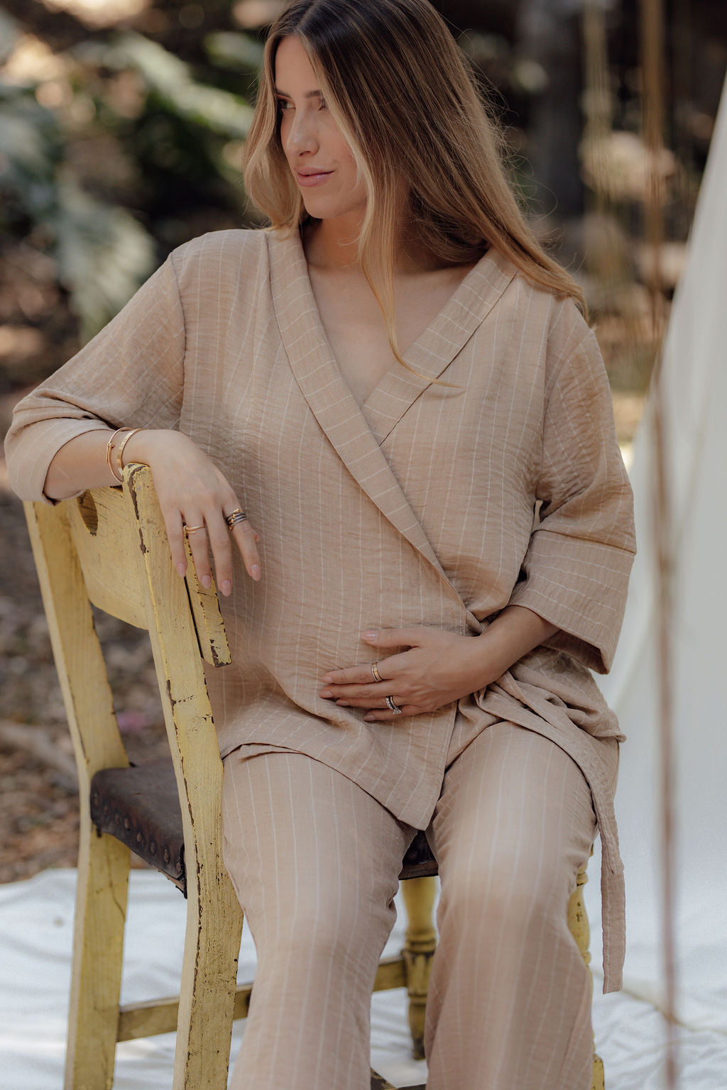 KIMONO SET BEIGE