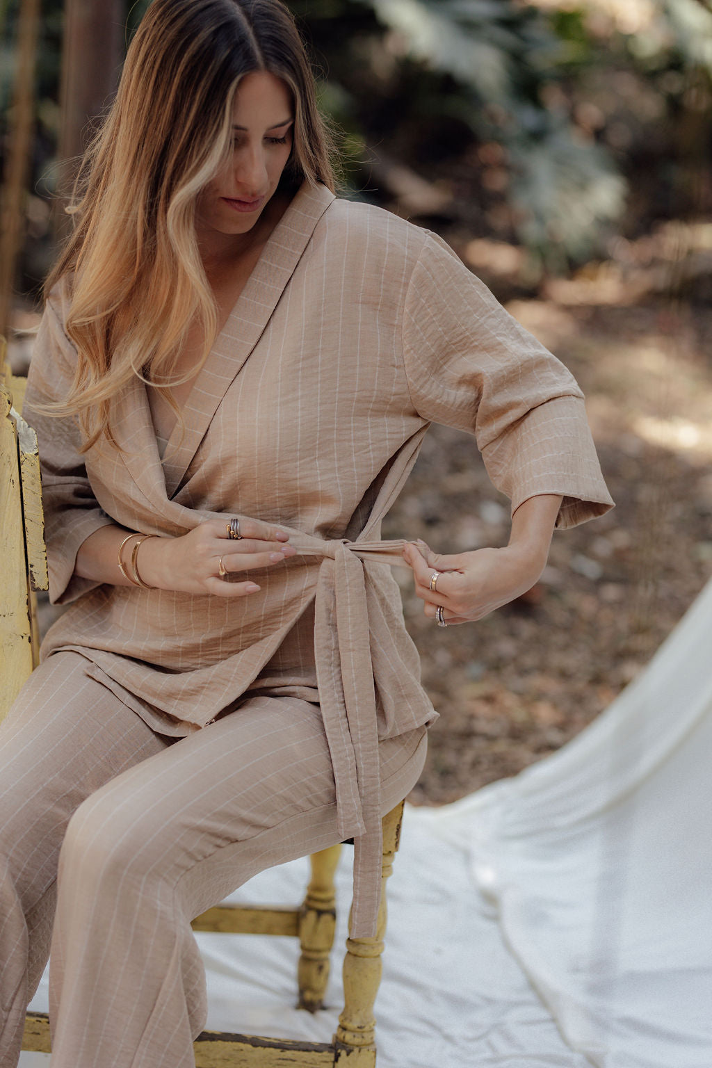 KIMONO SET BEIGE
