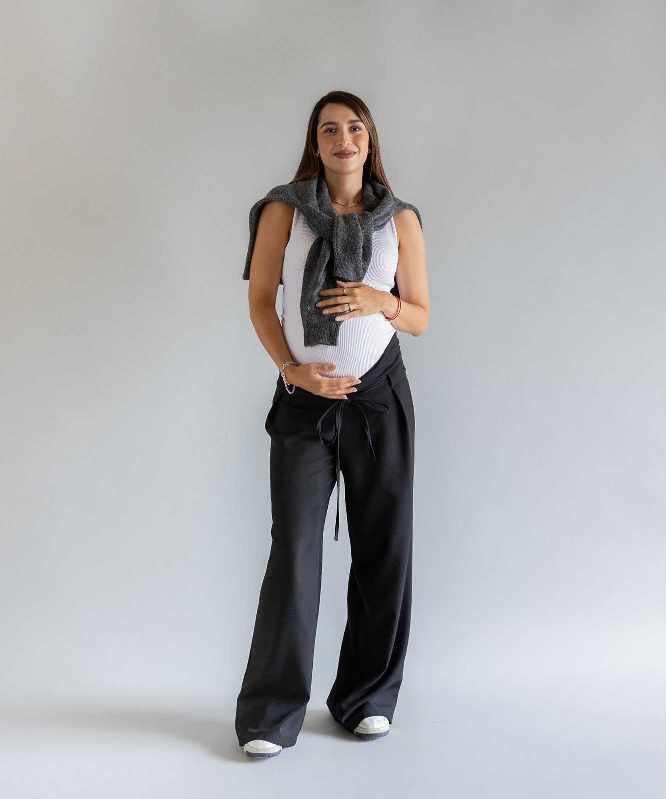 LOW RISE PANTS BLACK