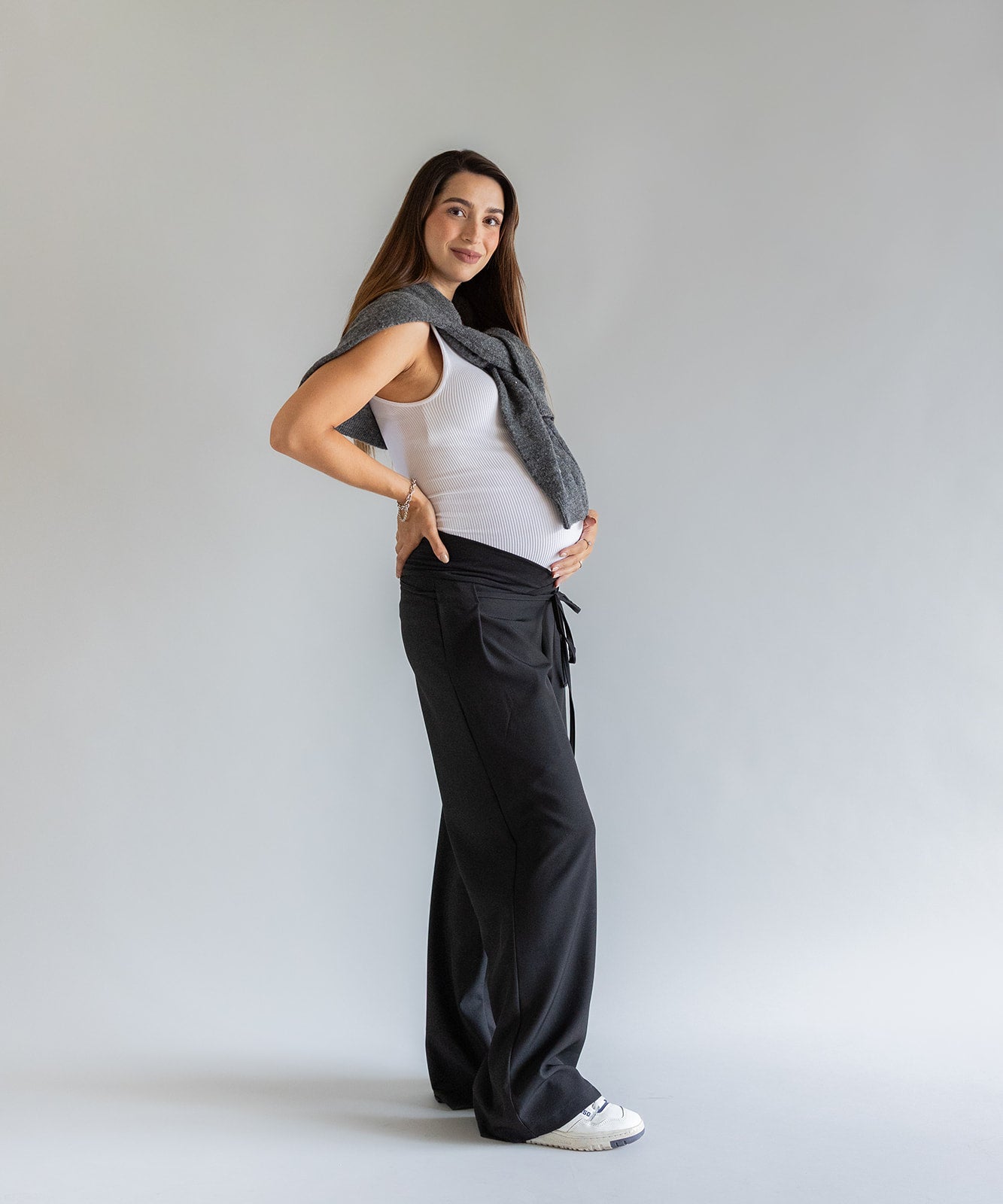 LOW RISE PANTS BLACK