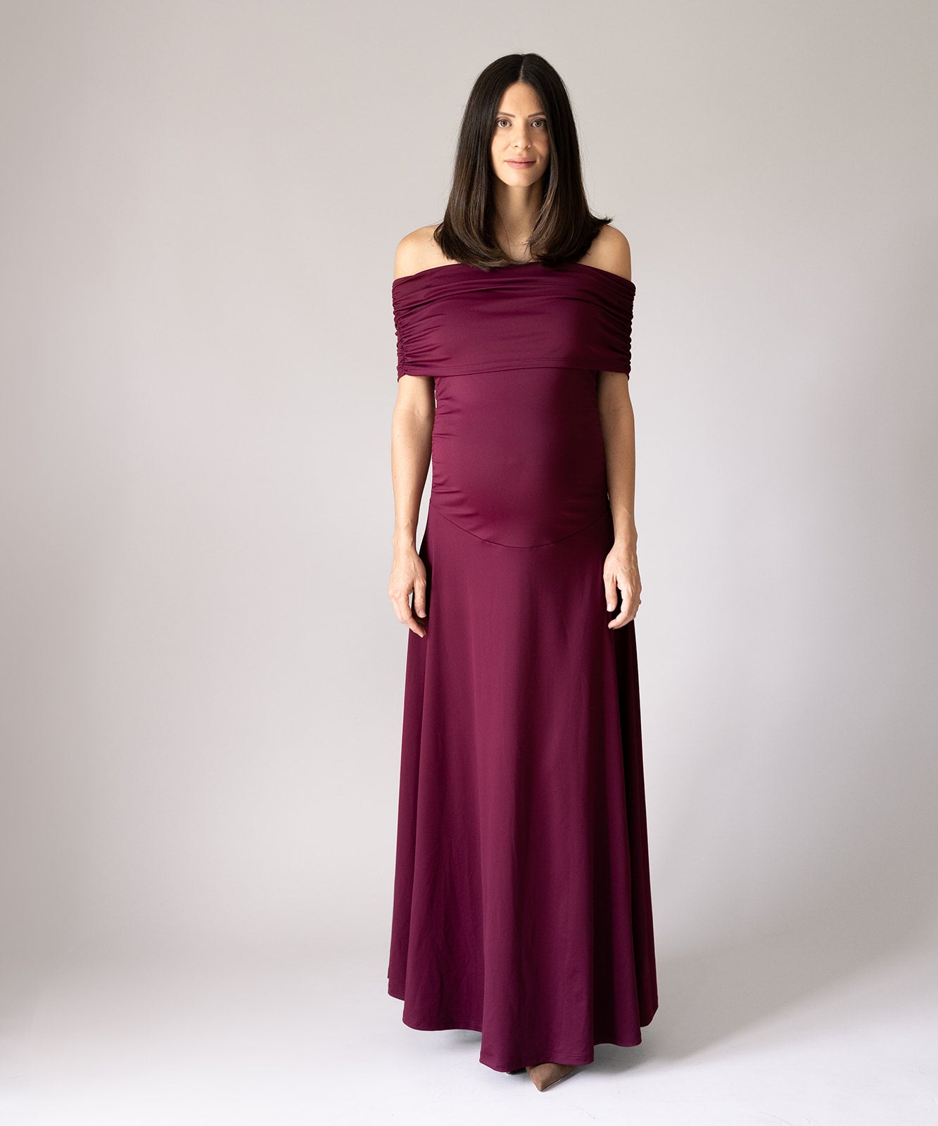 MAXI DRESS BURGUNDY