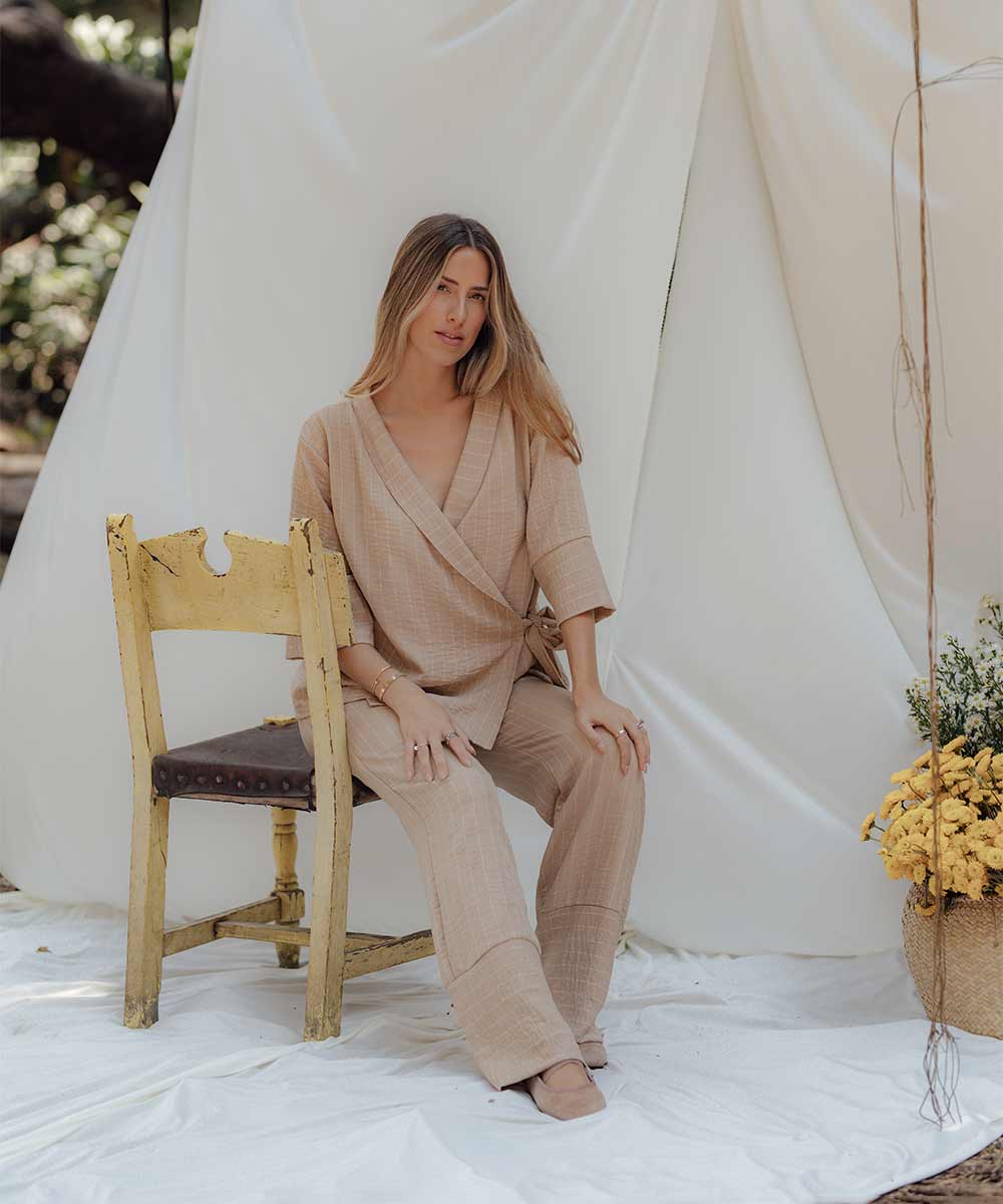 KIMONO SET BEIGE