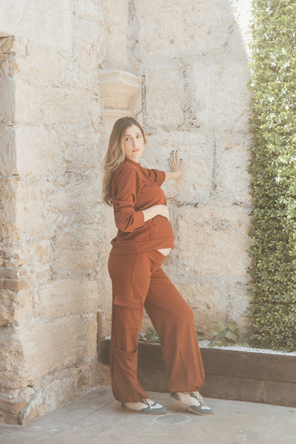 CARGO LONG SLEEVE SET CINNAMON