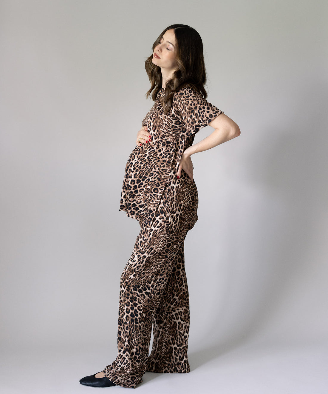 CHIC SHORT SLEEVE SET PRINT