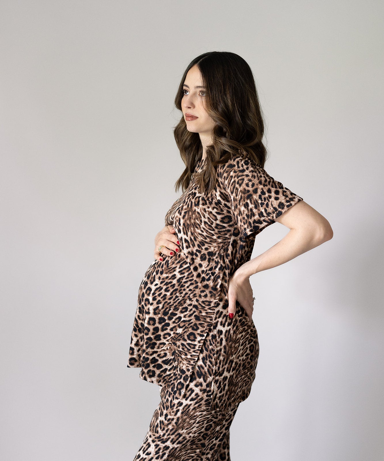 CHIC SHORT SLEEVE SET PRINT