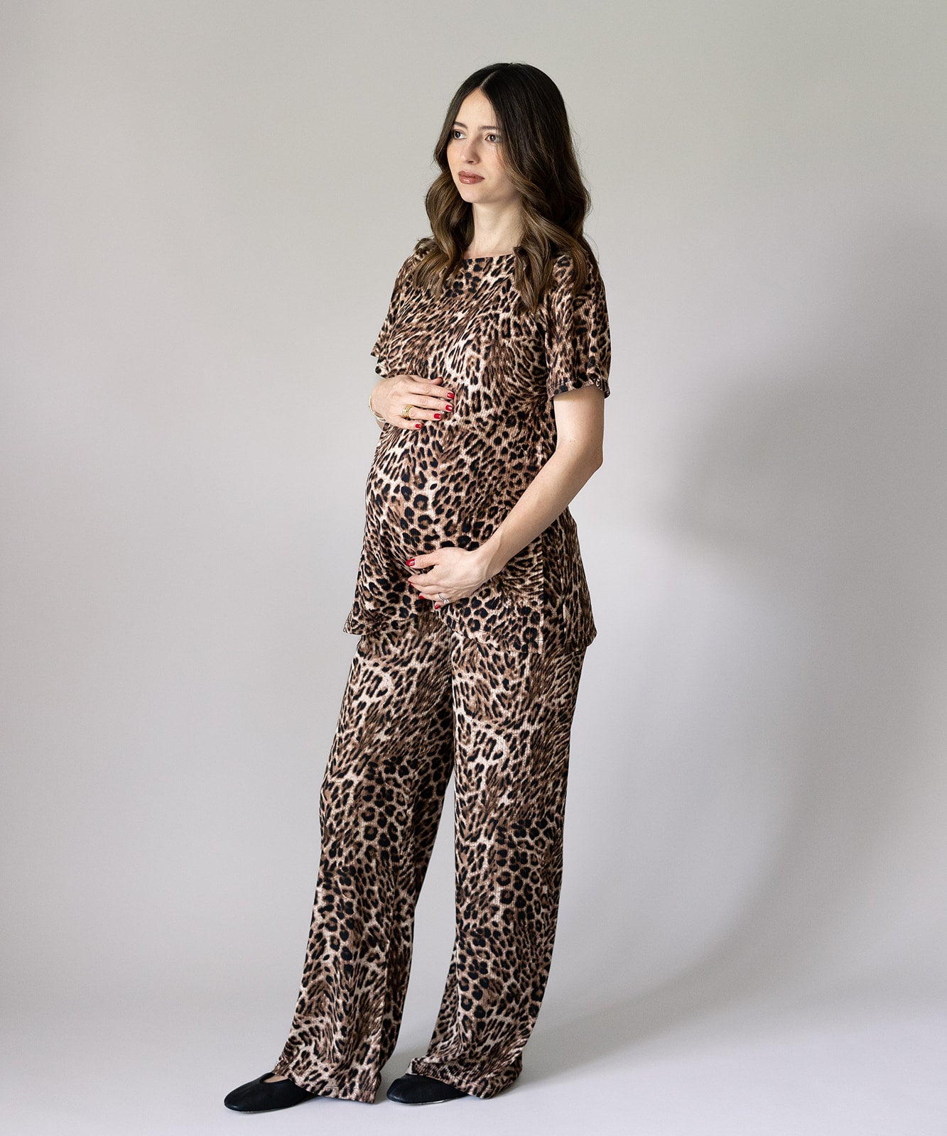 CHIC SHORT SLEEVE SET PRINT