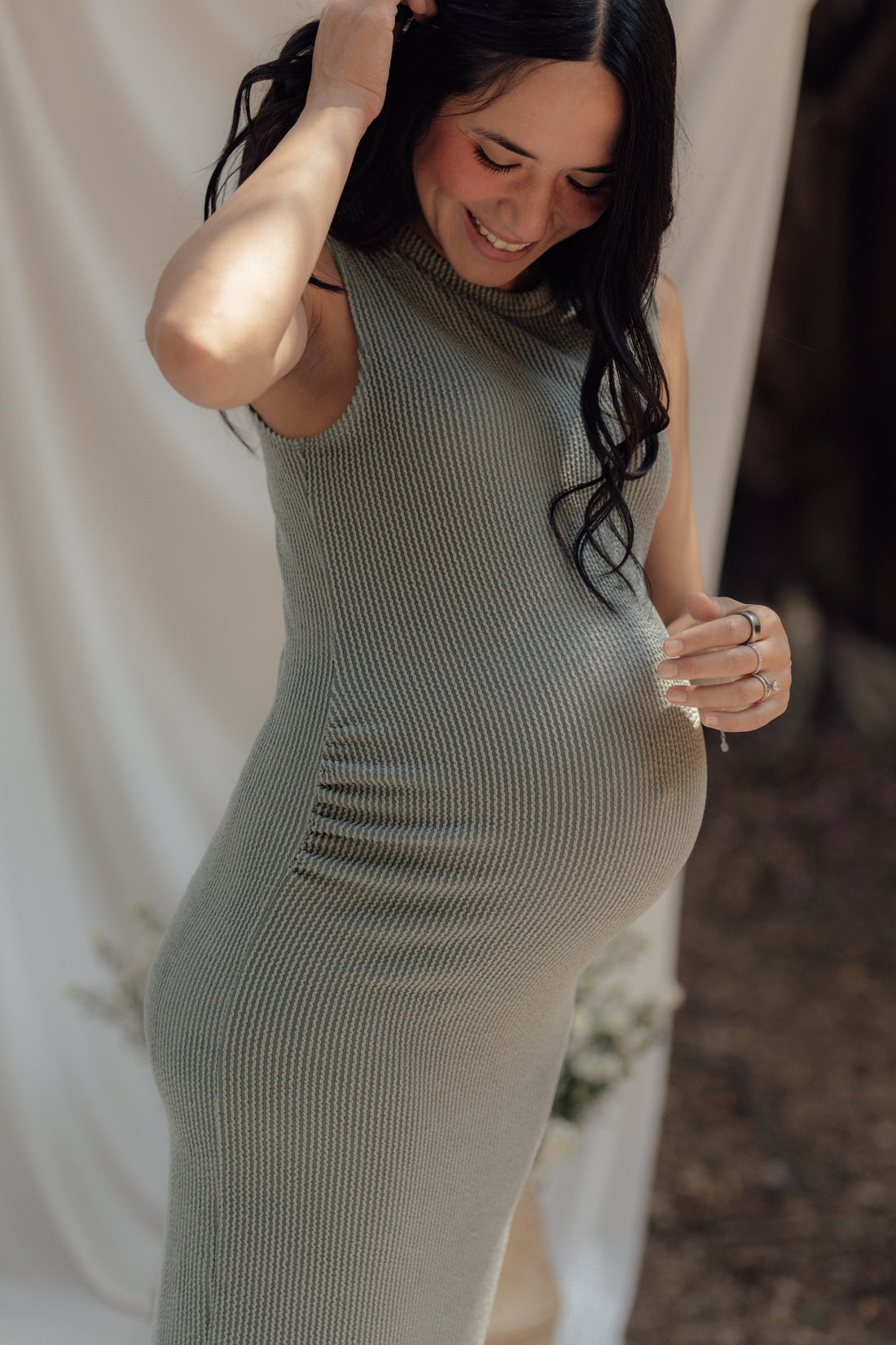 DAILY MIDI DRESS GREEN