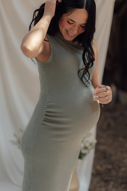 DAILY MIDI DRESS GREEN
