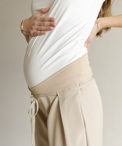 LOW RISE PANTS BEIGE