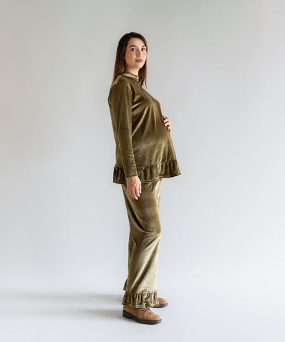 ELORA LONG SLEEVE SET OLIVE