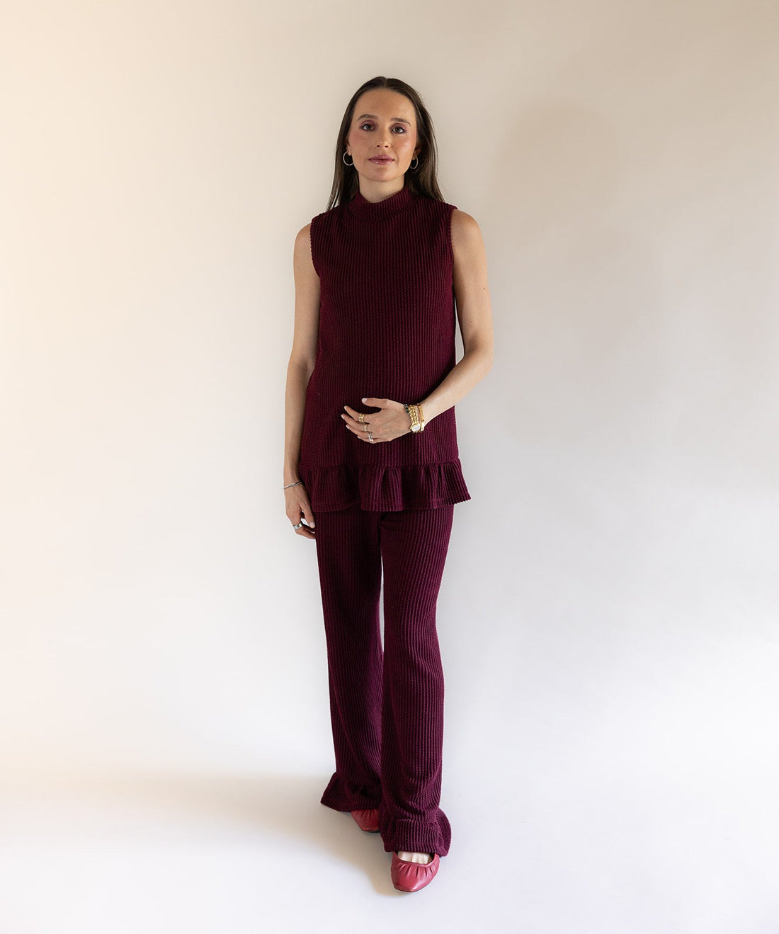 ELORA SET BURGUNDY