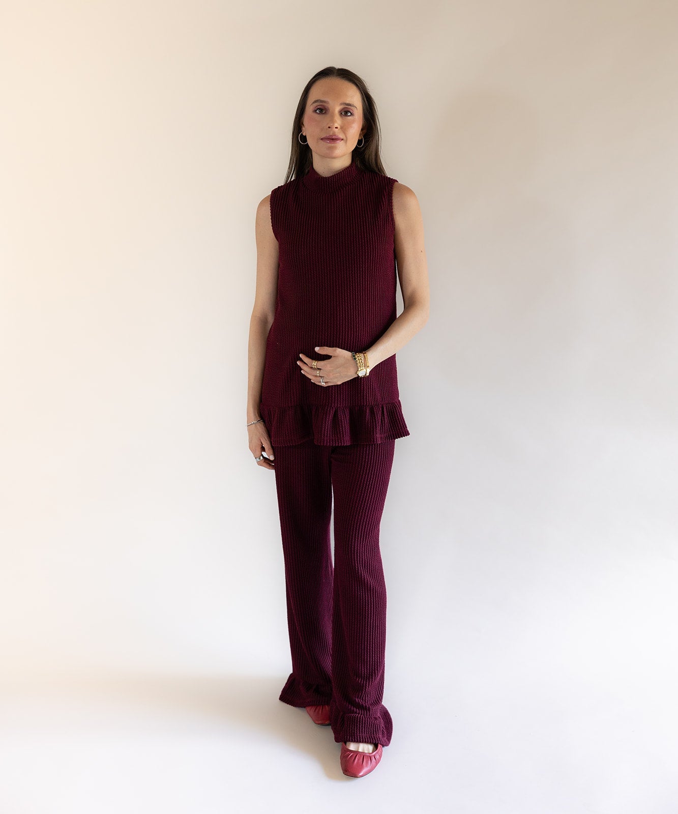 ELORA SET BURGUNDY