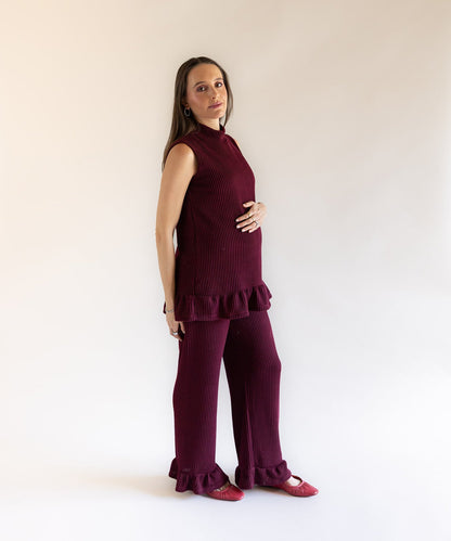 ELORA SET BURGUNDY