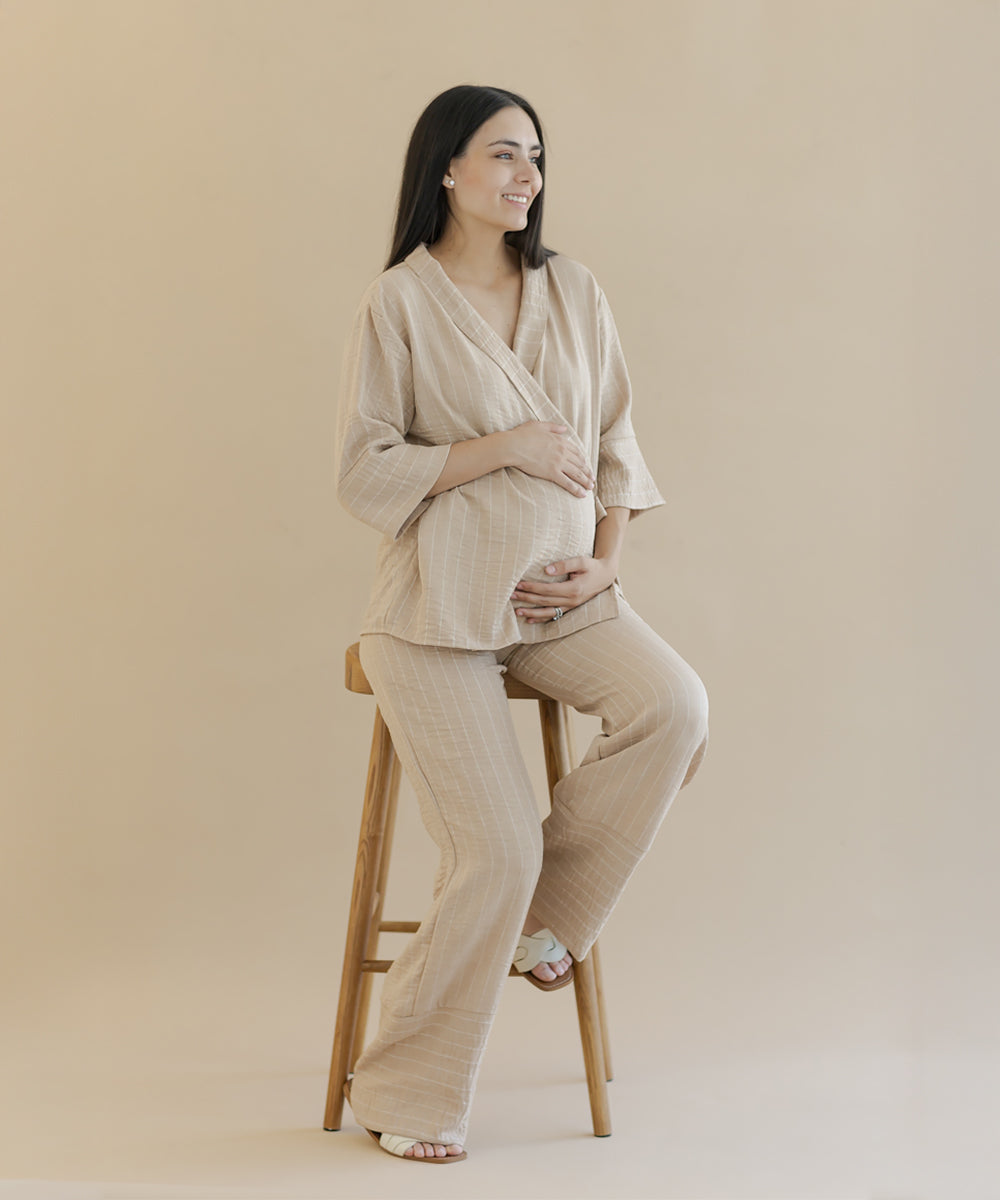 KIMONO SET BEIGE