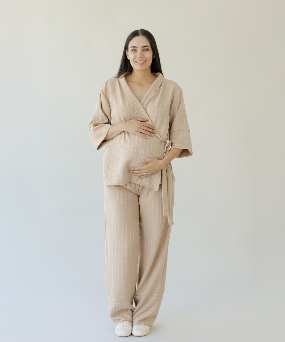 KIMONO SET BEIGE