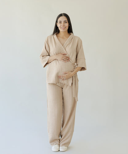 KIMONO SET BEIGE