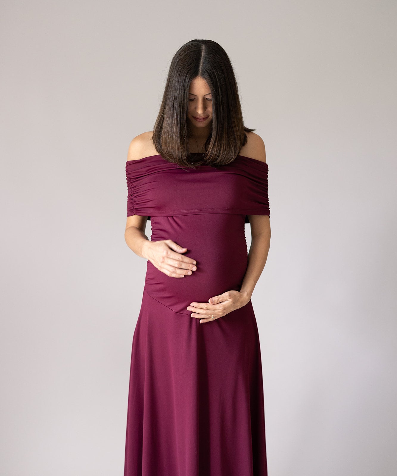 MAXI DRESS BURGUNDY