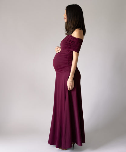 MAXI DRESS BURGUNDY