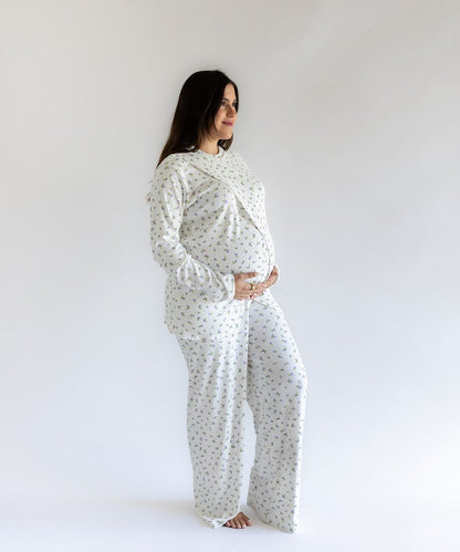 NIGHT IN NURSING PIJAMA LILA PRINT