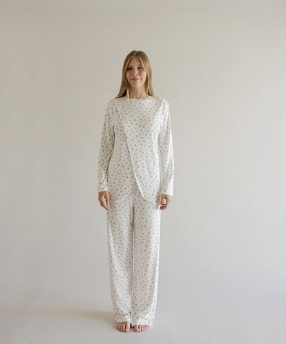 NIGHT IN NURSING PIJAMA LILA PRINT