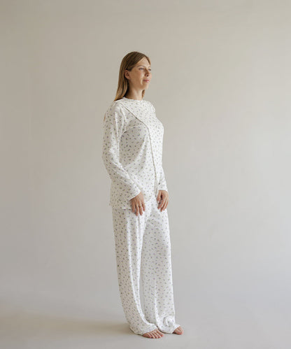 NIGHT IN NURSING PIJAMA LILA PRINT