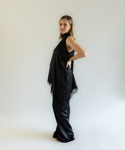 SATIN SET BLACK
