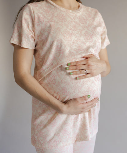 STAY HOME PIJAMA PINK PRINT