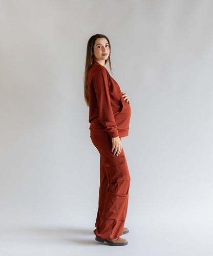 CARGO LONG SLEEVE SET CINNAMON