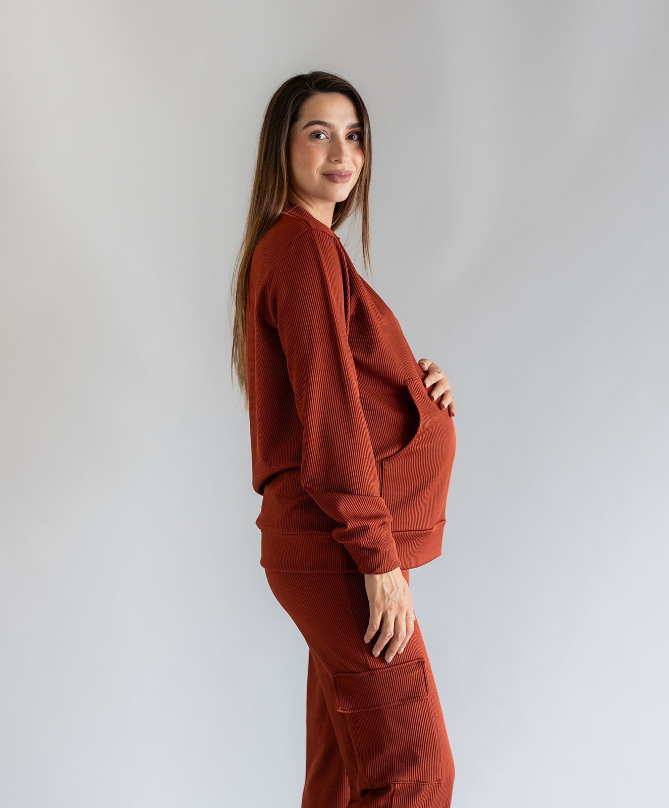 CARGO LONG SLEEVE SET CINNAMON