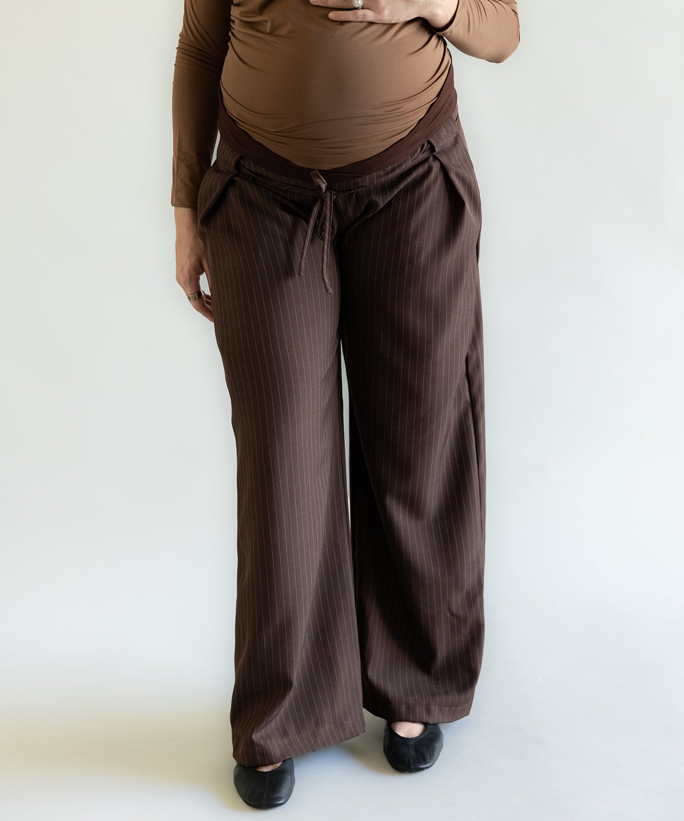 LOW RISE PANTS BROWN