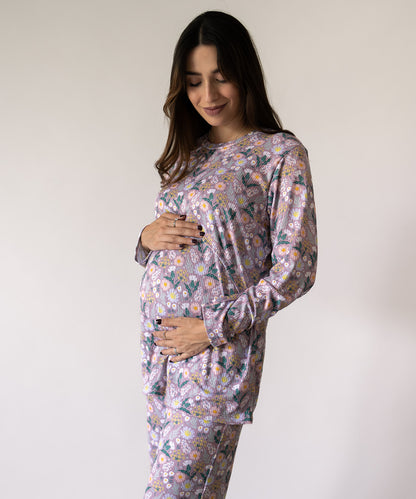 STAY HOME PIJAMA LILA